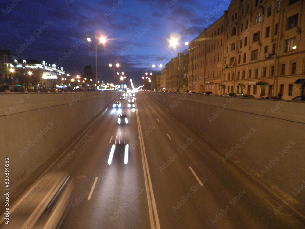 Fototapeta premium Night sity life