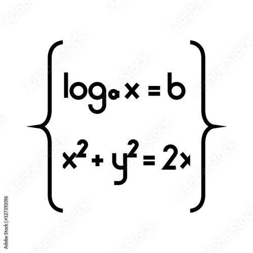 Math functions line icon, concept sign, outline vector illustration, linear symbol.