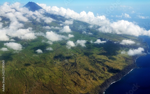 Volcano of Fogo and clouds © LivetImages