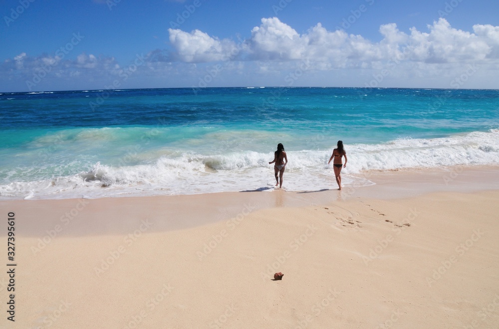 Women in Bikini AT A beach
