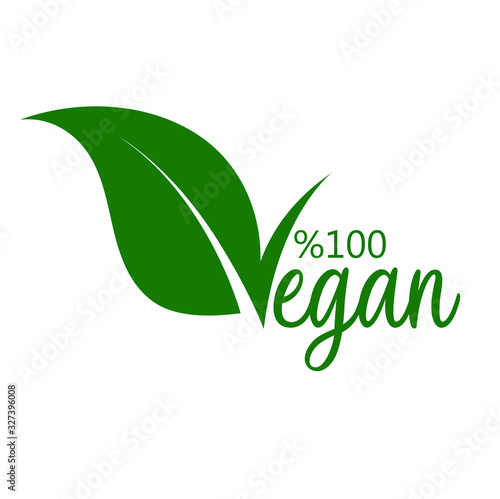 vegan icon on white background