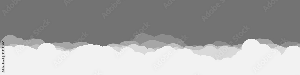 Abstract Color Clouds Sky Generative Art background illustration