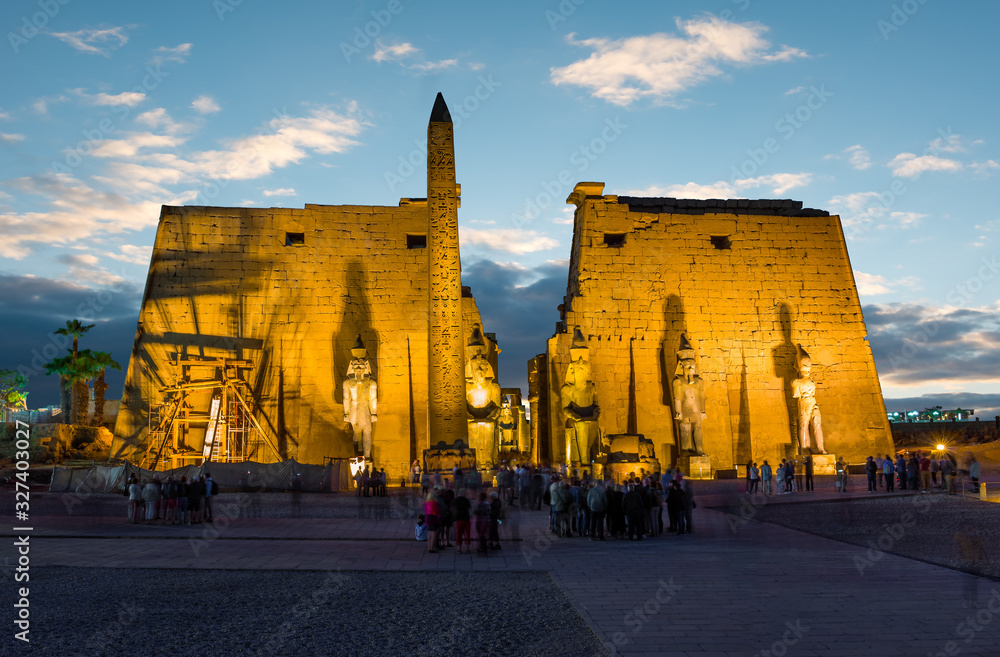 Illuminated Luxor Temple