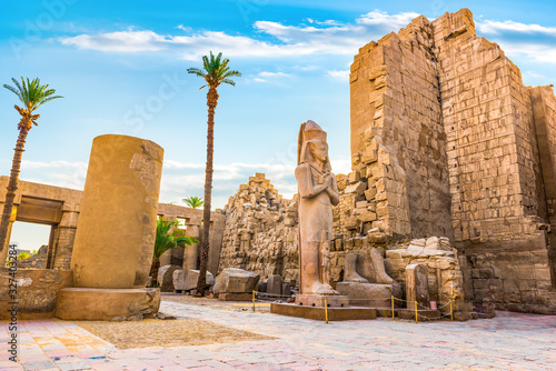 Obraz na plátně Ruins in Karnak Temple