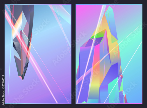crystal and glow light design template - only adobe