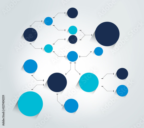 Flowchart diagram, scheme. Infographic element.