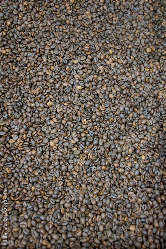 Arabic Coffee Beans Background. Close Up photo Arabic Coffee Beans Background. Close Up photo