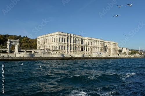 Chiragan Palace Hotel in Istanbul from the Bosphorus Strait