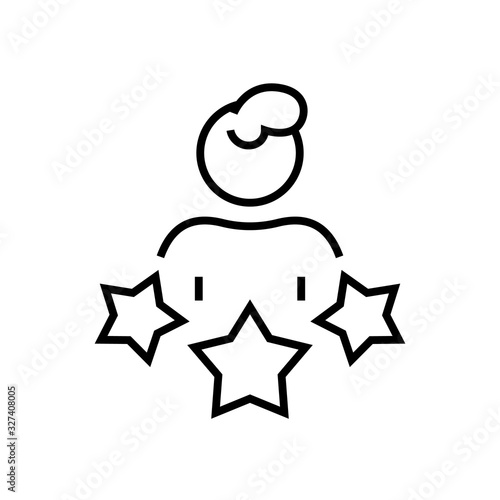 Personal abilities line icon, concept sign, outline vector illustration, linear symbol.