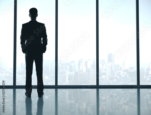 Businessman standing in office