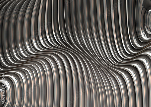 abstract distorted metal 