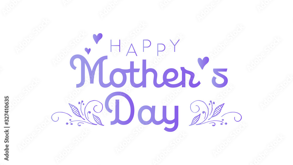 Happy Mother's Day Greeting Vector Illustration for any design