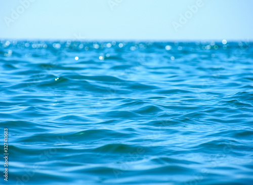 Blue sea water background texture