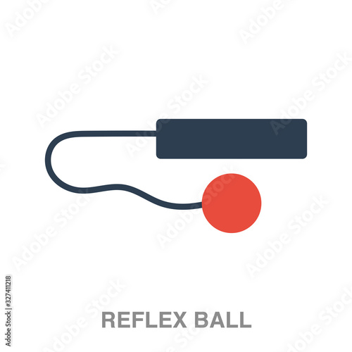 reflex ball flat icon on white transparent background. You can be used black ant icon for several purposes.	