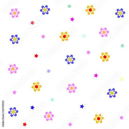  Abstract elegance and cute pattern with floral background. The elegant the template for fashion prints.