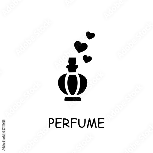 Perfume flat vector icon