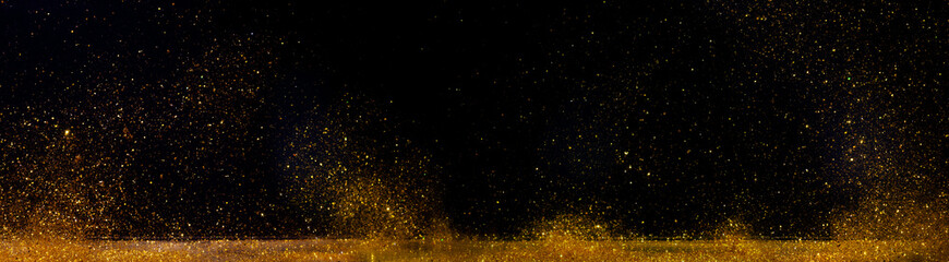 Abstract of christmas and bokeh light with glitter background