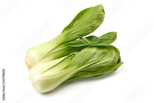 Bok choy, chinese cabbage, isolated on white background