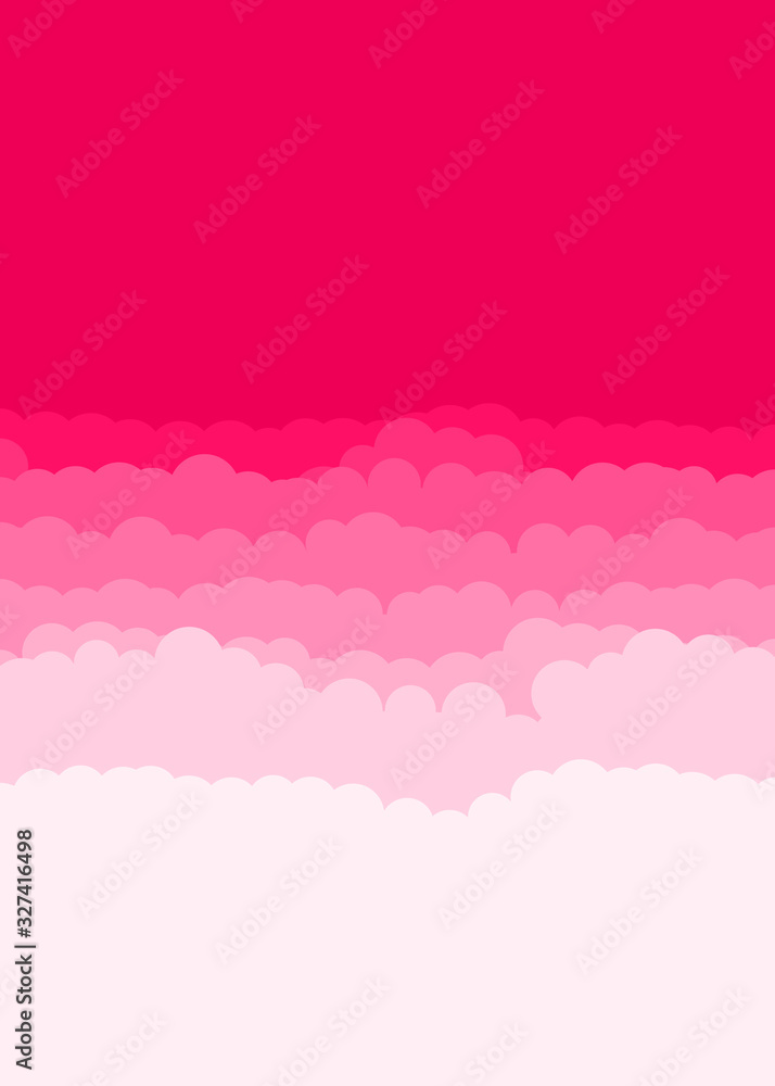 Abstract Color Clouds Sky Generative Art background illustration