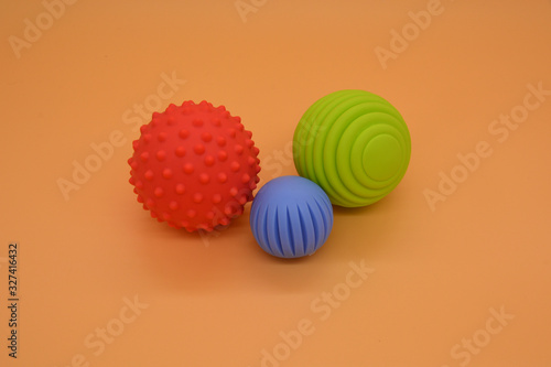 Children s balls for the development of fine motor skills