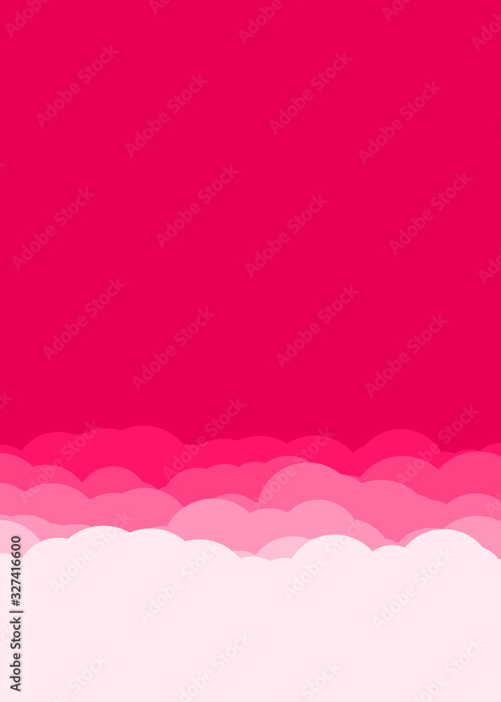 Abstract Color Clouds Sky Generative Art background illustration