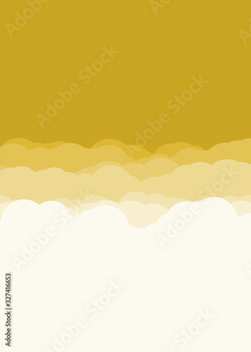 Abstract Color Clouds Sky Generative Art background illustration