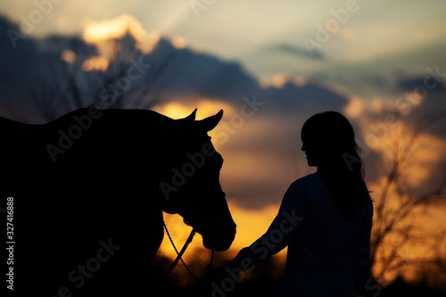 Equestrian With Quarter Horse