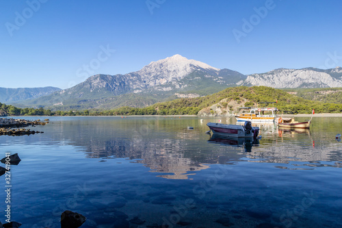 boat in the Mediterranean Sea