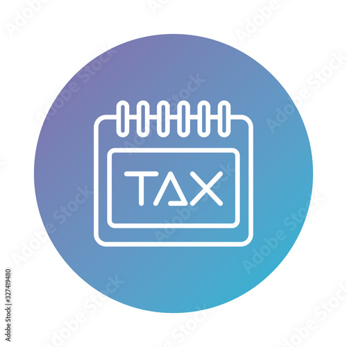 calendar with tax obligation degraded style
