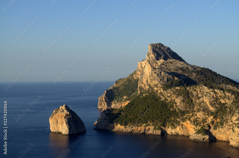 Sunset at Formentor Lookout in Mallorca Sunset at Formentor Lookout in Mallorca