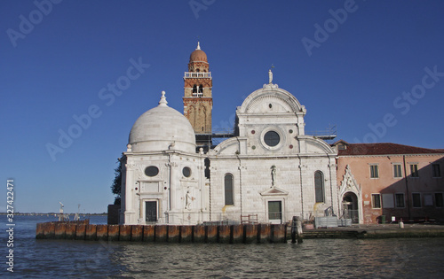 The Church of San Michele, the Cemetery Island Venice Italy.