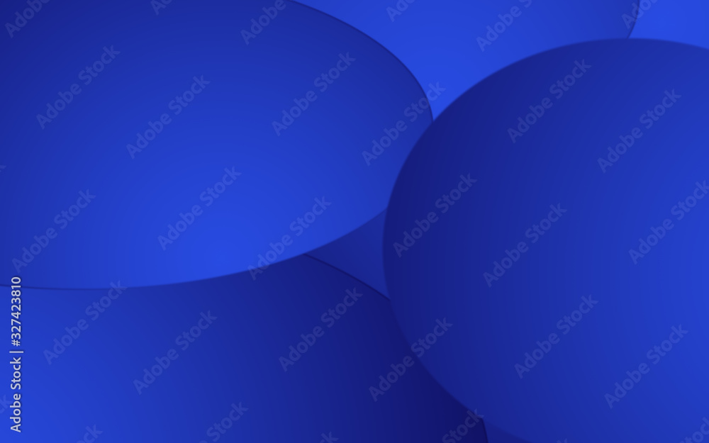 Abstract blue gradient layers, water droplets, background illustration for inscription or brochure. Picture for design.