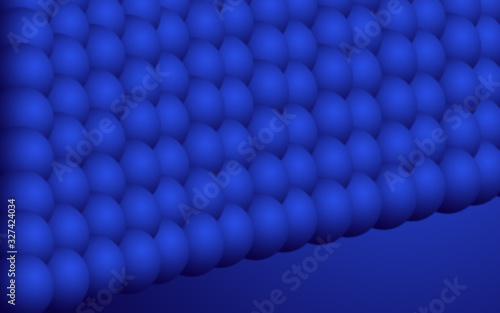 Gradient bubbles with abstract background. Illustration of circles, brochure for inscription. The texture of the circles is blue.
