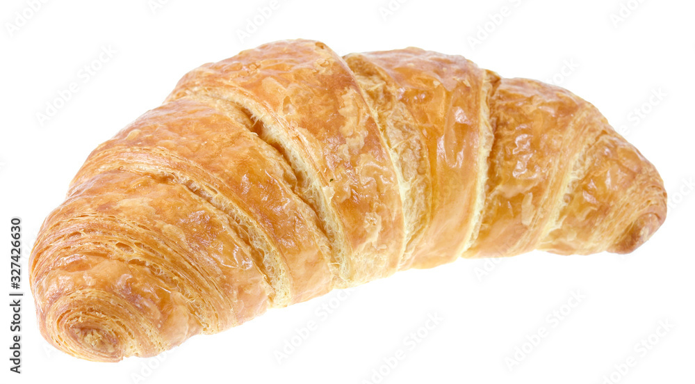 Fresh backed croissant isolated on white background Fresh backed croissant isolated on white background