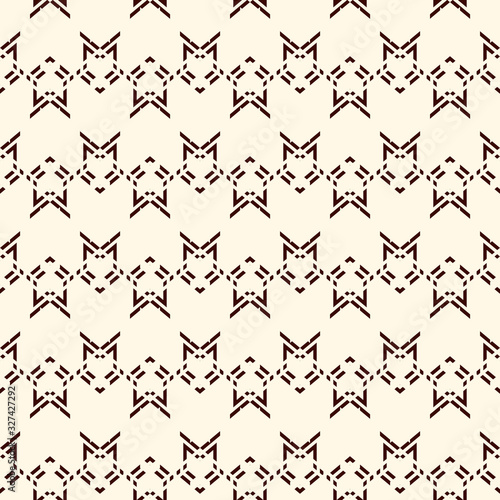 Seamless pattern with arrow fletching. Repeated chevrons wallpaper. Tribal and ethnic motif. Native americans ornament