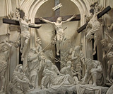 Crocefissione; particolare della cappella della Passione nella chiesa di Sant'Agostino a Cremona