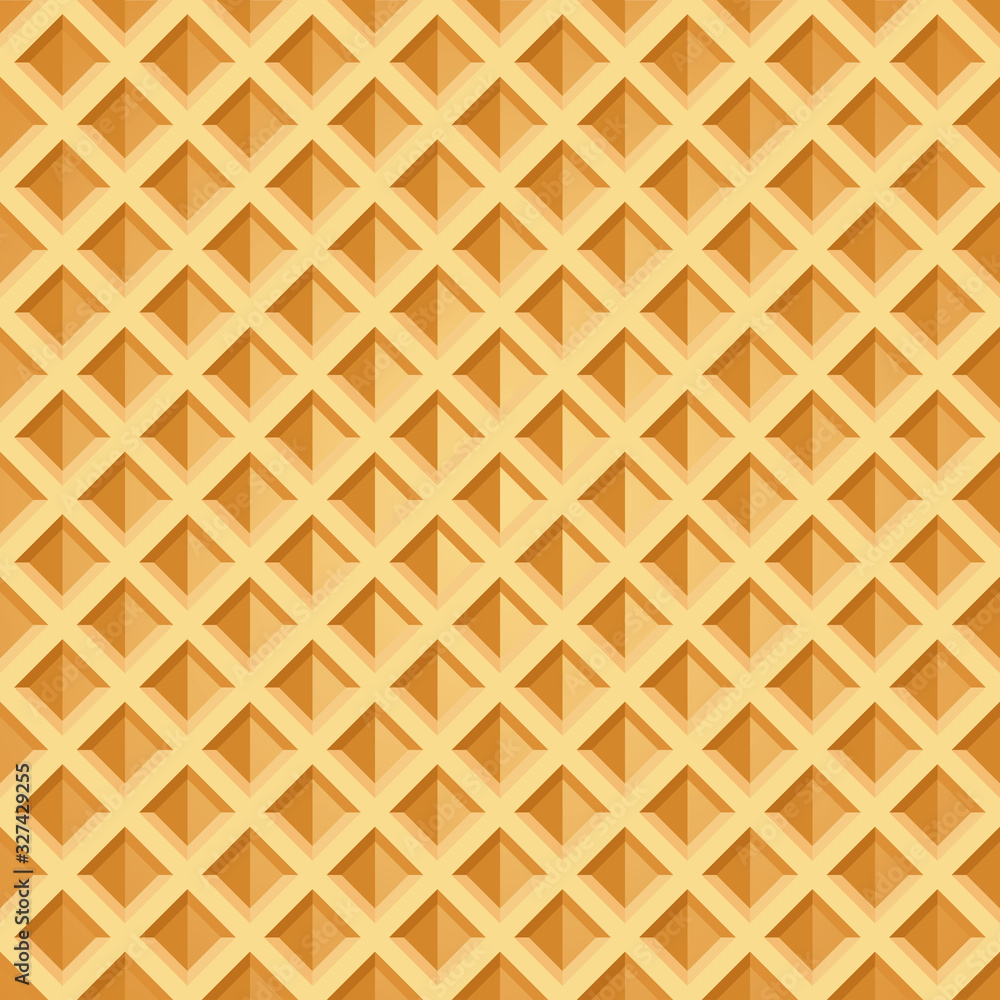 Waffle seamless pattern. Baked wafer background with repeating texture. Stylized flat style vector eps8 illustration. Waffle seamless pattern. Baked wafer background with repeating texture. Stylized flat style vector eps8 illustration.
