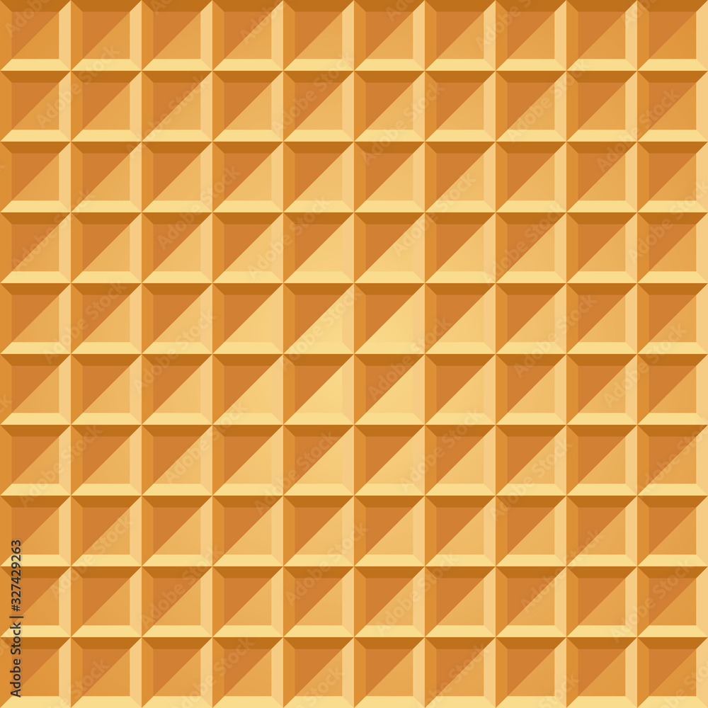 Wafer seamless pattern. Baked waffle background with repeating texture. Stylized flat style vector eps8 illustration. Wafer seamless pattern. Baked waffle background with repeating texture. Stylized flat style vector eps8 illustration.