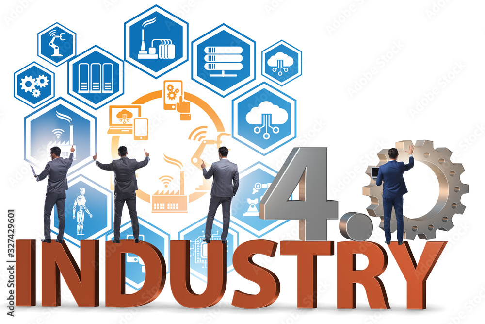 Modern industry 4.0 technical automation concept Modern industry 4.0 technical automation concept