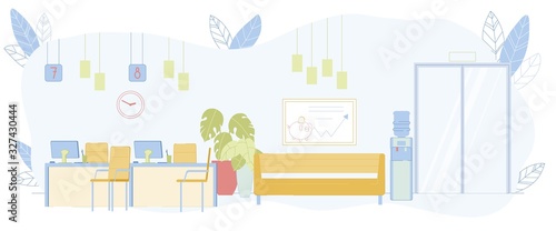 Financial Banking Services Interior Background.