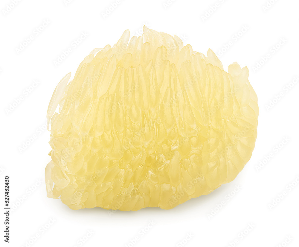 piece of pomelo isolated on white background piece of pomelo isolated on white background