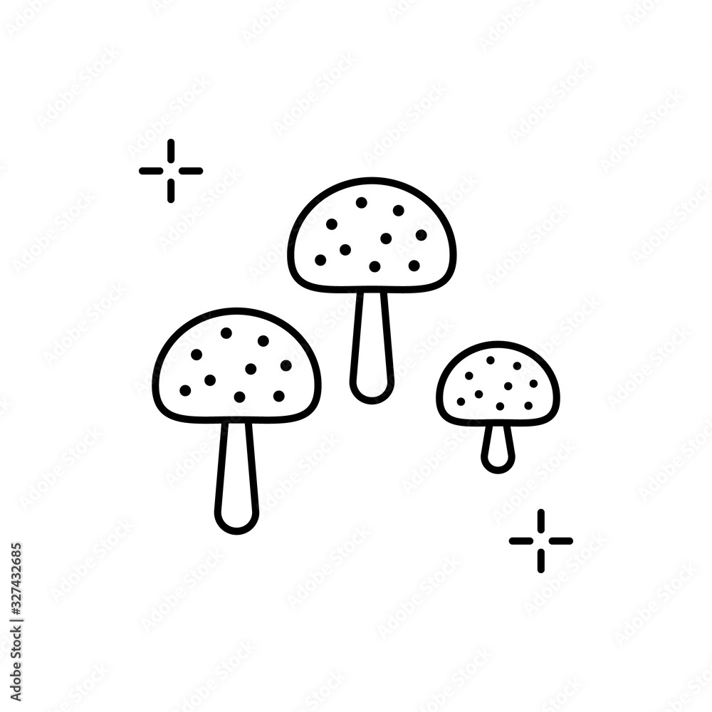 Hallucinogen, addictions, mushroom icon. Simple line, outline vector elements of addictive human for ui and ux, website or mobile application Hallucinogen, addictions, mushroom icon. Simple line, outline vector elements of addictive human for ui and ux, website or mobile application