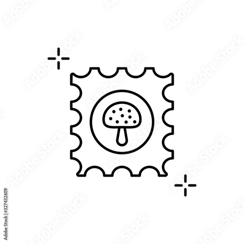 LSD, tablet, mushroom icon. Simple line, outline vector elements of addictive human for ui and ux, website or mobile application