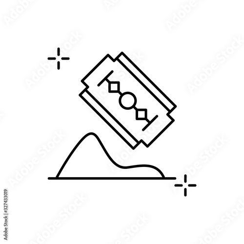 Cocaine, addictions icon. Simple line, outline vector elements of addictive human for ui and ux, website or mobile application