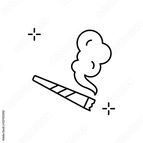 Joint, cigarette, addictions icon. Simple line, outline vector elements of addictive human for ui and ux, website or mobile application