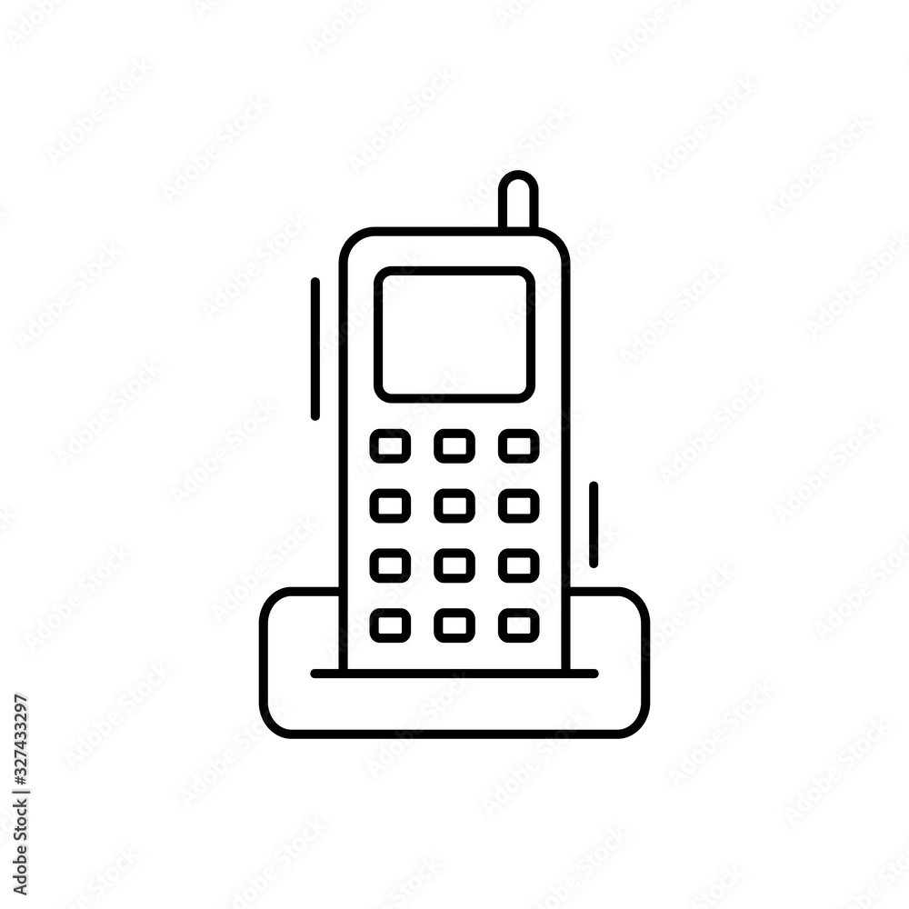 Phone icon. Simple line, outline vector elements of office tool icons for ui and ux, website or mobile application Phone icon. Simple line, outline vector elements of office tool icons for ui and ux, website or mobile application