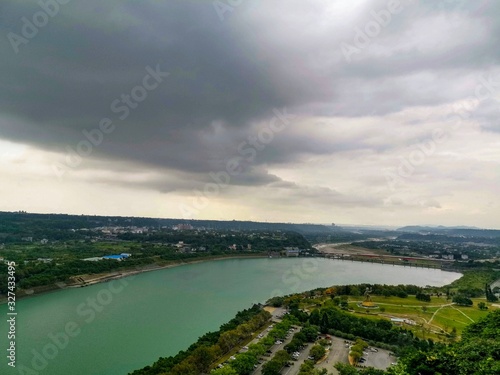 A wide view over the land photo