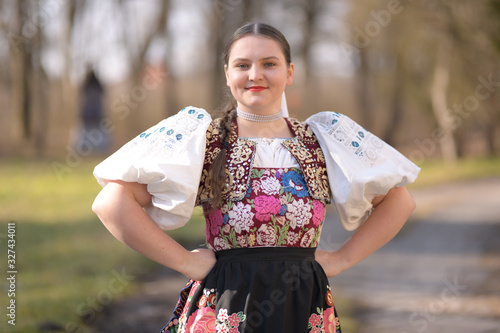 Fotografia slovak folklore woman