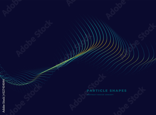 abstract topographic particle wave