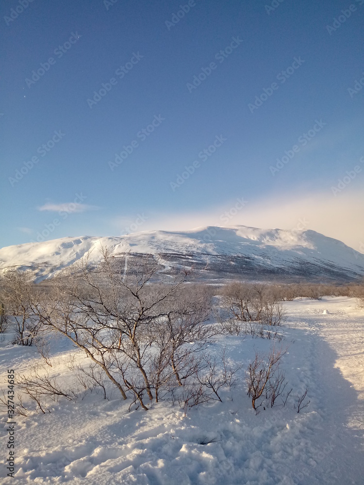 snow, winter, mountain, landscape, sky, cold, nature, mountains